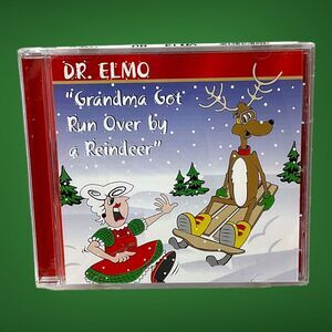 Grandma Got Run Over by a Reindeer Dr Elmo CD 2002 Christmas Comedy Partial Seal